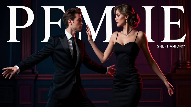 Pareja elegante con estética dark academia