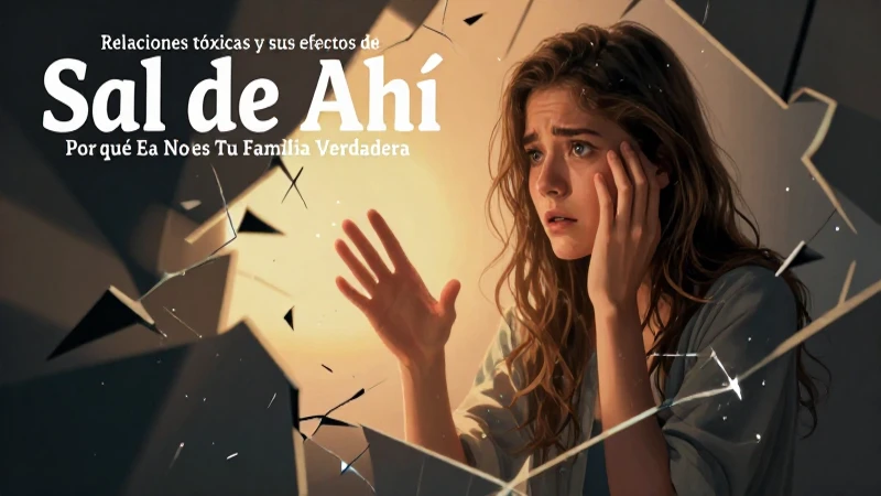 Sal de Ahí: Por Qué Esa No Es Tu Familia Verdadera 3 Angustia ante relaciones tóxicas; búsqueda de luz