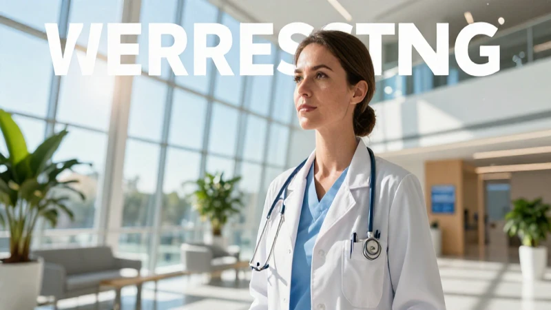 Doctor en hospital moderno, luz natural