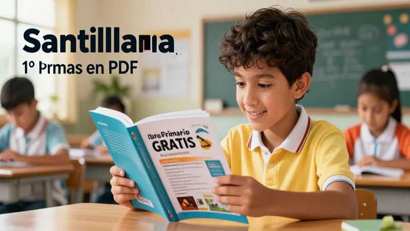 Libro Santillana 1º Primaria GRATIS en PDF ¡Estudia al instante! 4 Estudia con Santillana 1º Primaria de forma efectiva
