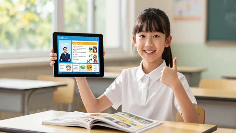 Libro Santillana 1º Primaria GRATIS en PDF ¡Estudia al instante! 3 Niño sonriente con tableta y libros educativos
