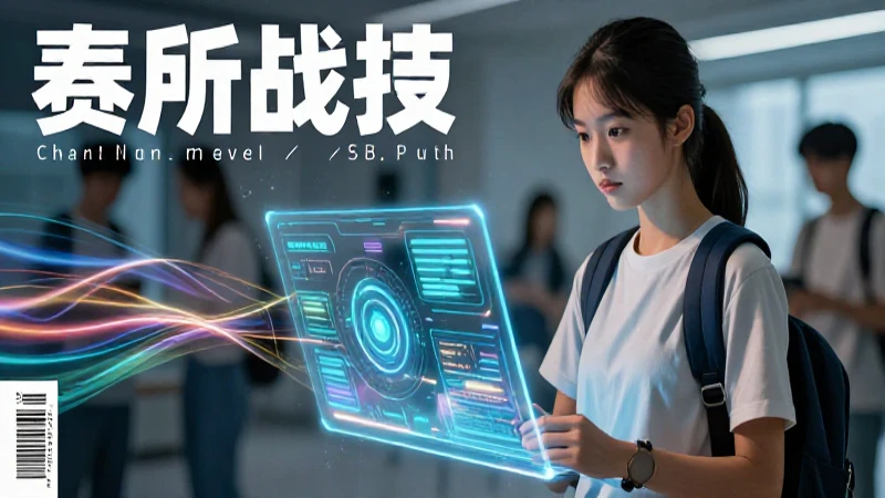 Estudiante digital con interfaces de aprendizaje holográficas