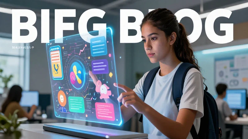 Estudiante mexicano interactúa con hologramas educativos digitales