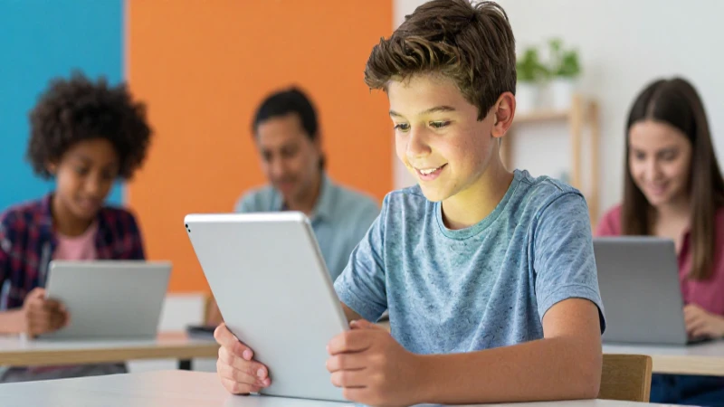 Joven confiado y moderno con tablet