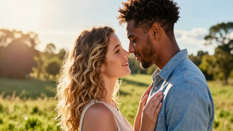 Satisfacción: Definición, Concepto y su Importancia 7 Pareja diversa y atractiva en un momento tierno