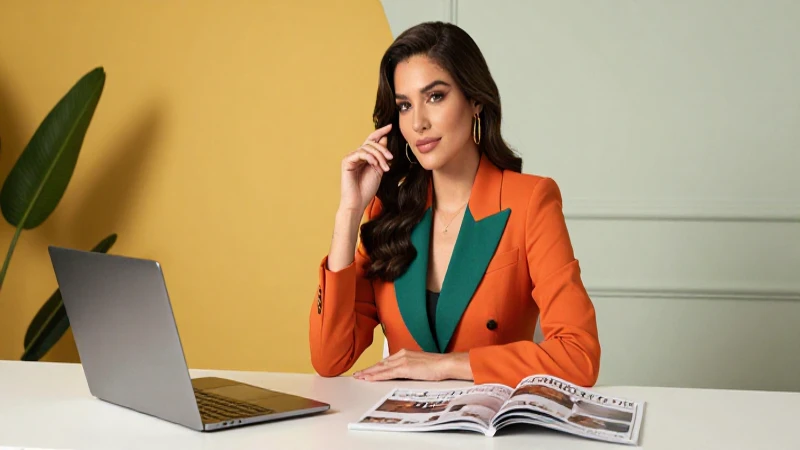 Ejecutiva mexicana elegante en ambiente profesional moderno