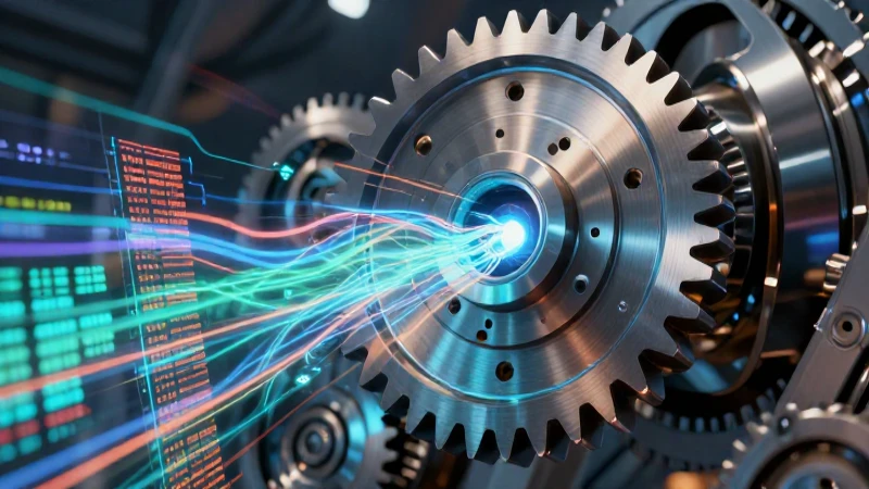 Sector secundario: concepto, ejemplos y otros sectores 7 Maquinaria industrial y flujo digital vibrante