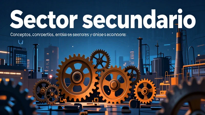 Sector secundario: concepto, ejemplos y otros sectores 3 Conceptos y relevancia del sector industrial