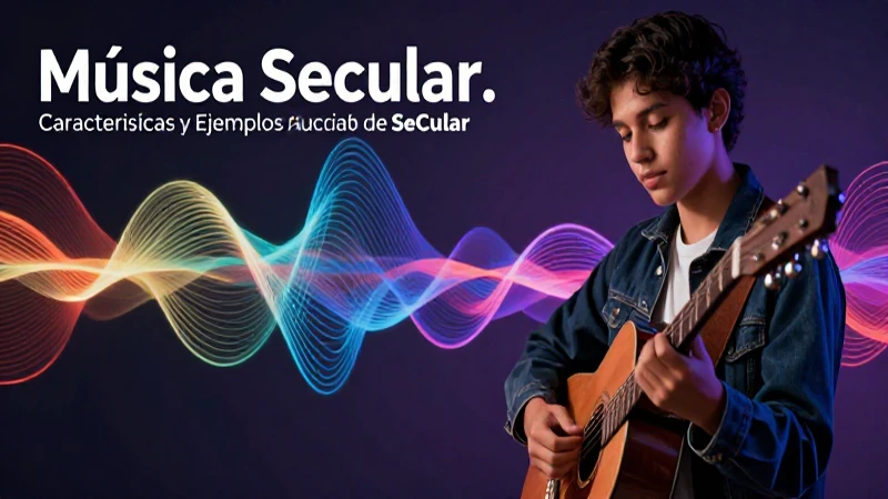 Fotografía vibrante ilustra música secular moderna