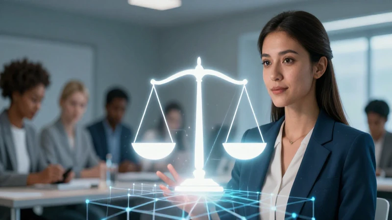 Mujer académica diversa en un entorno minimalista moderno