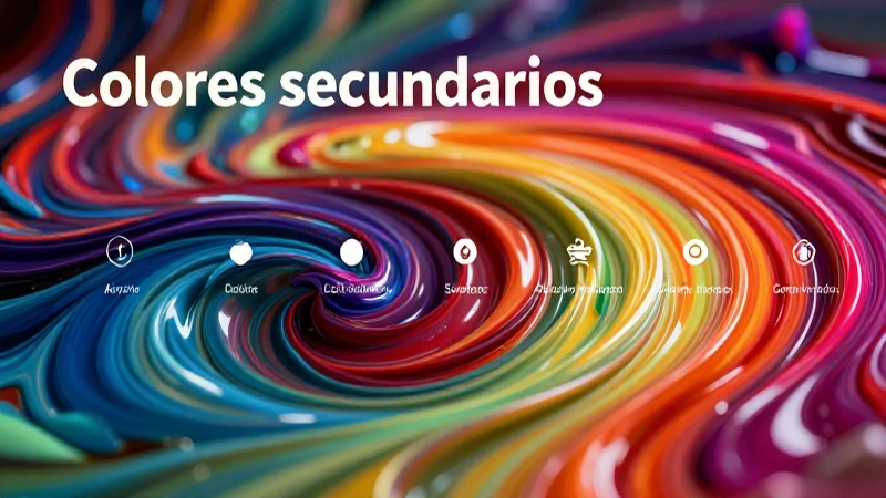 Modelos de colores secundarios: visualización vibrante