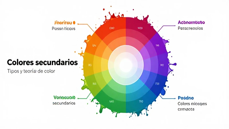 Colores secundarios: ilustración educativa dinámica