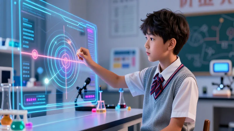Ilustración dinámica de física y ciencia