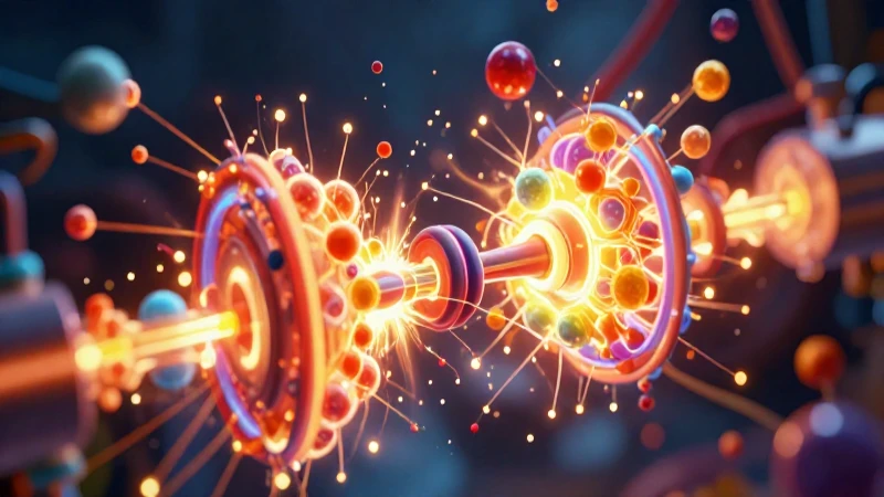 Entropía termodinámica ilustrada con partículas de energía abstractas
