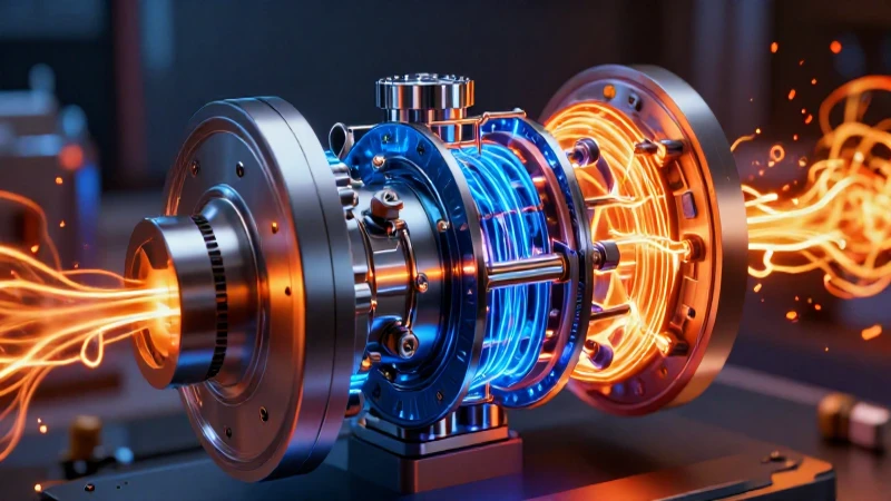 Motor conceptual dinámico con iluminación espectacular