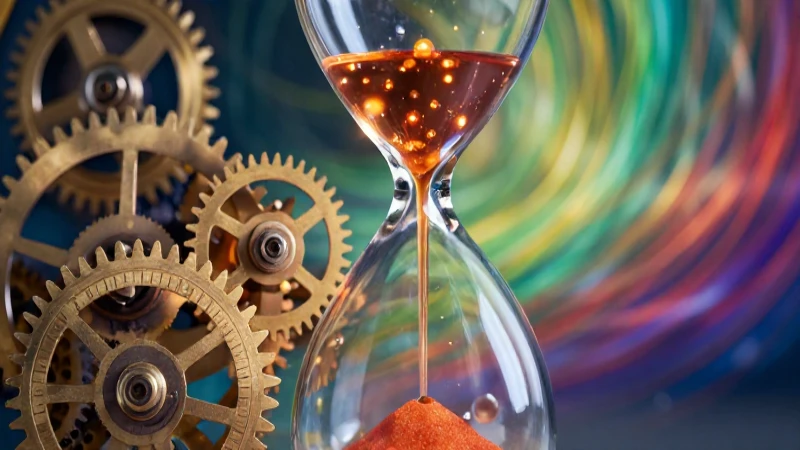 Relojes complejos y partículas luminosas en un diseño dinámico