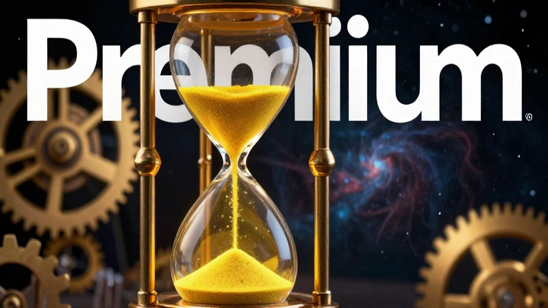 Reloj de arena dorado en cosmos académico