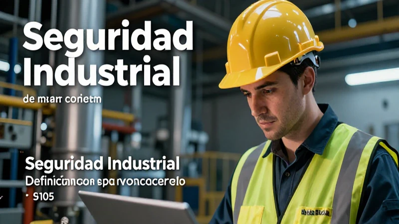 Ilustración profesional de seguridad industrial