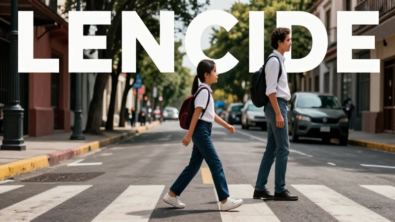 Joven guía adulto en vibrante México