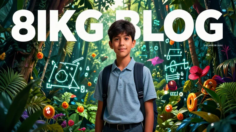 Conoce todas las respuestas de la Selva Matemágica 1 Secundaria aquí 3 Estudiante mágico en jungla con fórmulas brillantes