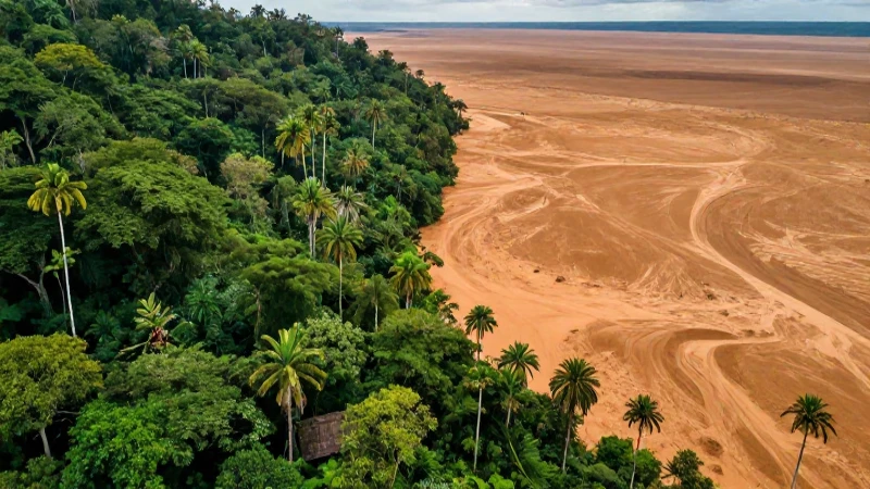 Selvas: Concepto, flora, fauna y diferencias con desiertos 7 Selva vibrante contrasta con desierto árido dramático