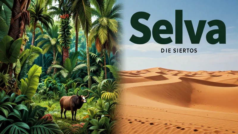Selvas: Concepto, flora, fauna y diferencias con desiertos 6 Selvas verdes contrastan con desiertos áridos y dramáticos