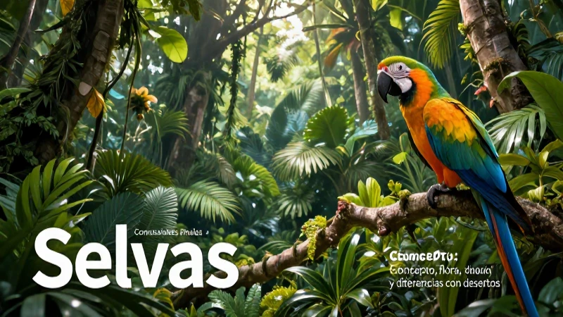Selvas: Concepto, flora, fauna y diferencias con desiertos 8 Selvas tropicales: flora, fauna y contrastes con desiertos