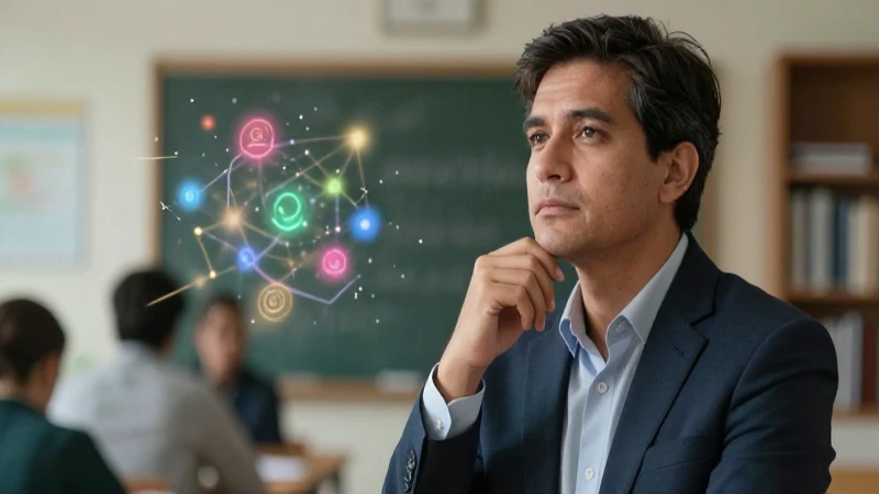 Retrato educativo profesional con estilo cinematográfico y detallado