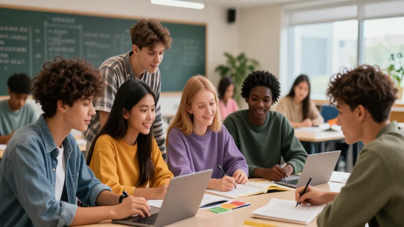 Colaboración estudiantil en aprendizaje moderno