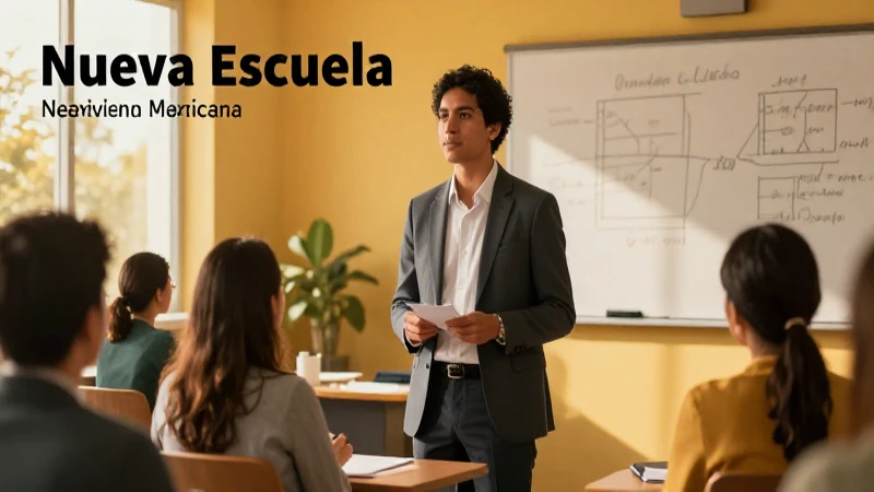Educadora mexicana en seminario, estilo cinemático premium