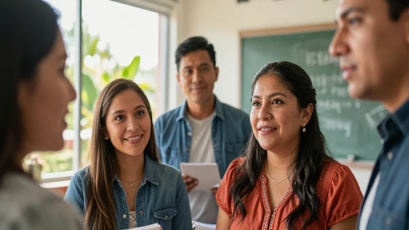 Educadores mexicanos inspiradores en un aula moderna