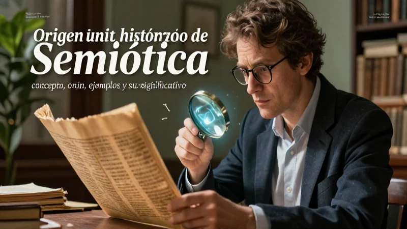 Definición y origen de la semiótica