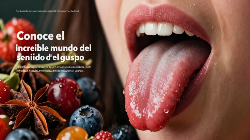 Guía visual educativa sobre el sentido del gusto