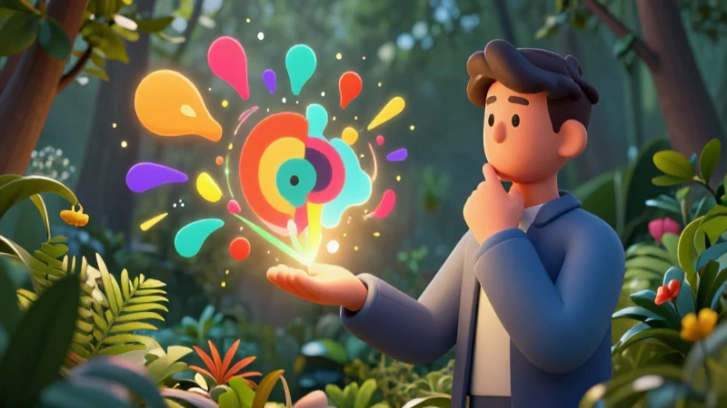 Me das ejemplos de uso de sentidos figurados 8 Ilustración dinámica de mente y naturaleza abstracta