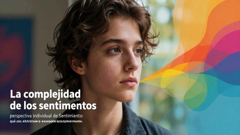 Sentimiento: qué son, definición y concepto explicados 6 Joven introspectivo con diseño vibrante y emotivo