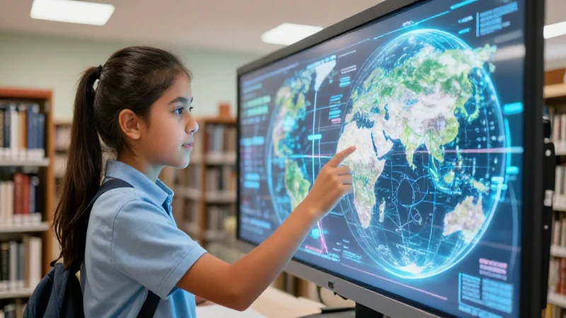 Viaja en el tiempo con SEP Historia 6 y descubre la Conoce historia del mundo 3 Estudiante mexicano estudia historia holográfica en una biblioteca moderna