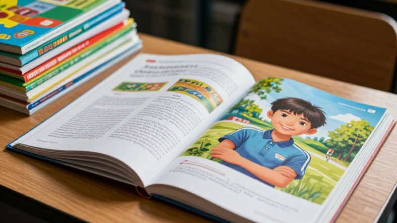 Descarga libros de texto gratuitos para primaria y ahorra en educación 4 Escena vibrante de estudio escolar profesional