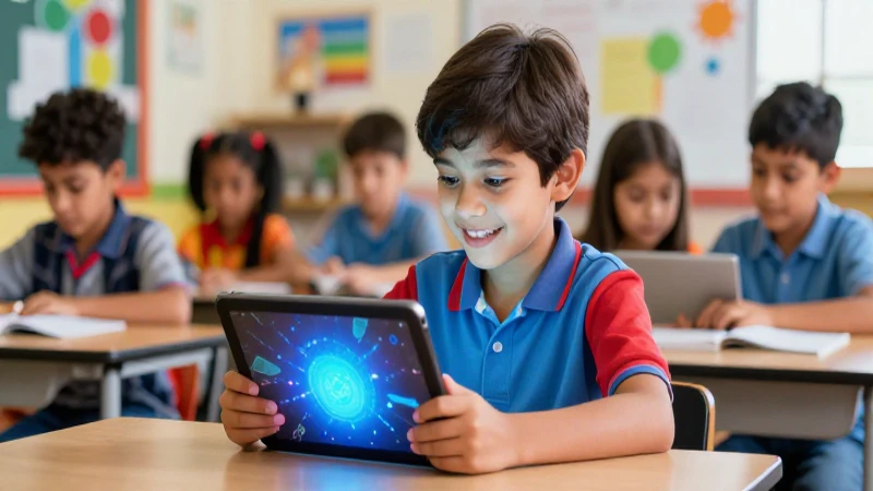 Aprendizaje digital vibrante y alegre en México