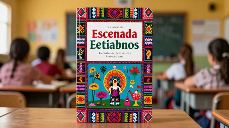 Libro de español y cultura mexicana con estética premium