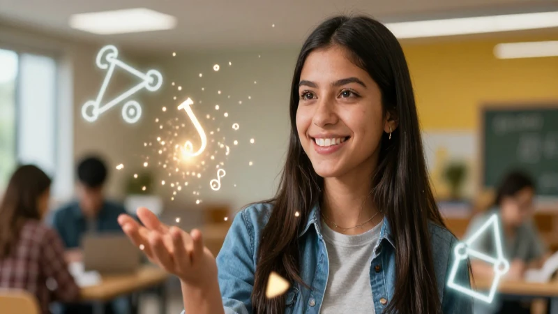 Recursos completos para aprender Matemáticas en 6º grado de Primaria 4 Joven estudiante sonriente rodeado de símbolos matemáticos