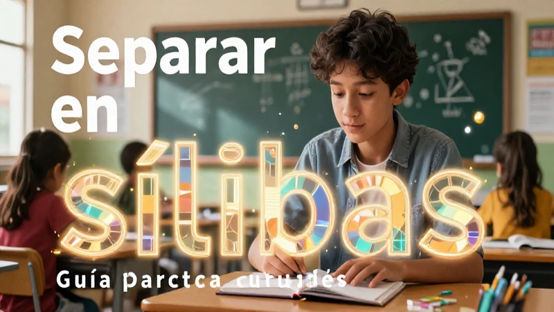 Guía práctica para separar palabras en sílabas