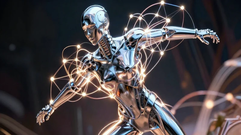 Ser humanoide: definición, concepto y características clave 3 Robótica futurista con red neural y estética mexicana