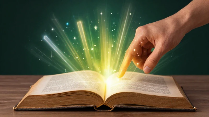 Serendipia: significado, historia y su impacto en literatura 7 Libro mágico antiguo brilla con luz vibrante
