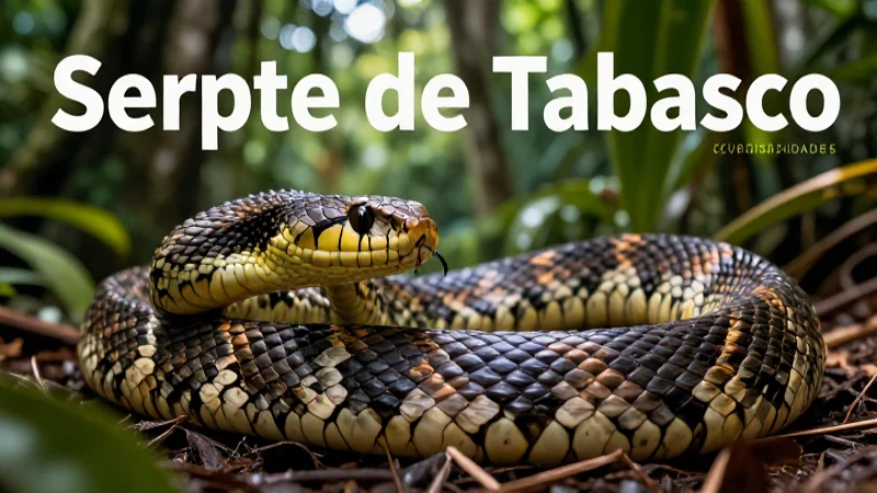 Conoce a la Serpiente de Tabasco: Características y curiosidades 5 Curiosidades de la Serpiente de Tabasco