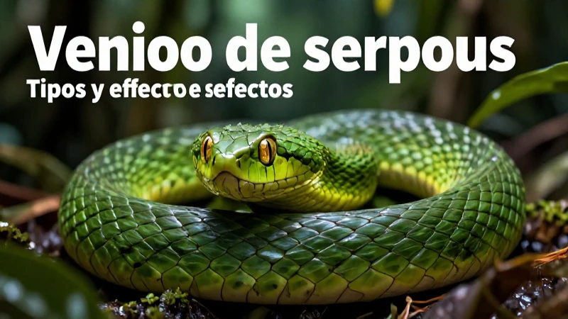 Veneno de serpiente: tipos y sus efectos