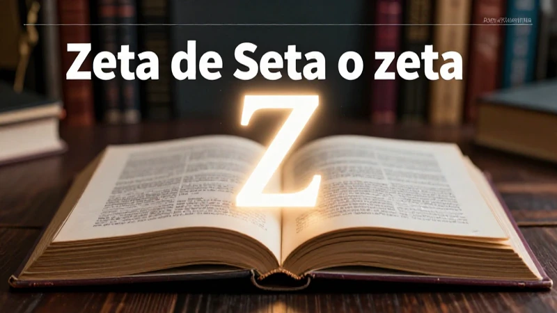 Diseño educativo de la letra zeta