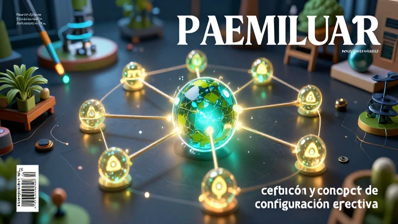 Configuración educativa efectiva con nodos conectados y luz
