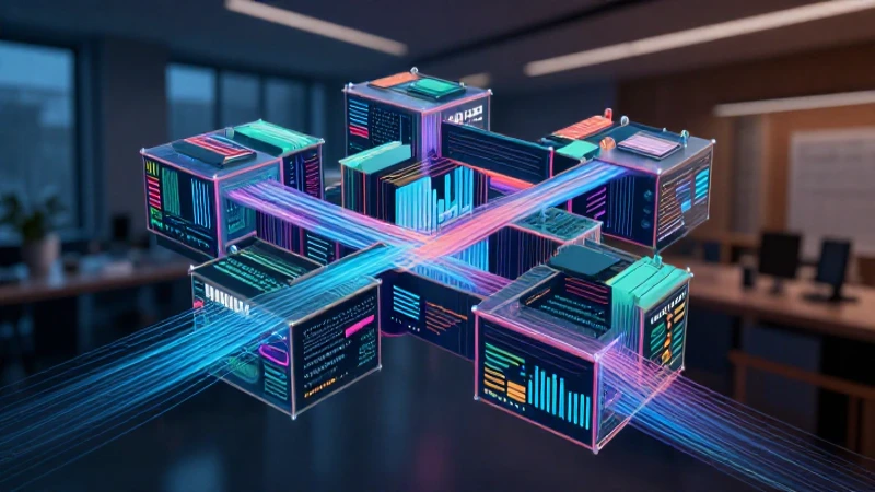SIP Red de Colegios: Todo sobre archivos y documentación 7 Ilustración geométrica estructurada, vibrante y detallada