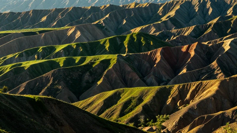 Sierra: Concepto, diferencias con cordilleras y ejemplos 6 Paisaje de sierra dorado y vibrante con alto contraste