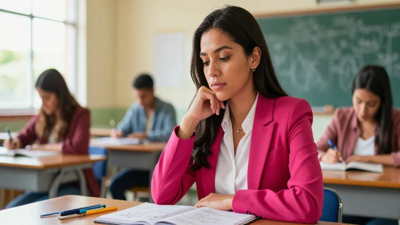 Educadora mexicana reflexiona sobre conceptos en su clase